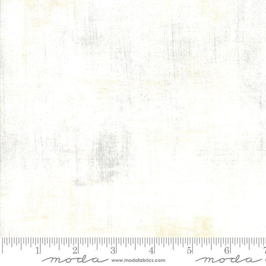 Grunge Basics - Vanilla Tonal Texture Mottled Fabric, Moda 30150 91, Off White Cotton Fabric, Mottled White Gray Beige Fabric, By the Yard