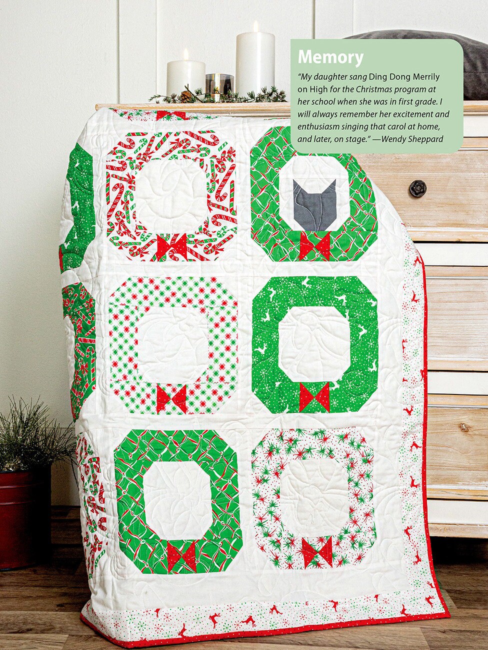 Christmas Quilting with Wendy Sheppard Quilt Pattern Book, Annie's 1415201, 9 Holiday Projects, Christmas Xmas Quilt Patterns