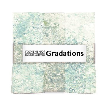 Stonehenge Gradations II Gemstone Tiles, Northcott TGRAD42-680, Stone Look Cotton Quilt Fabric, 10" Inch Precut Fabric Squares