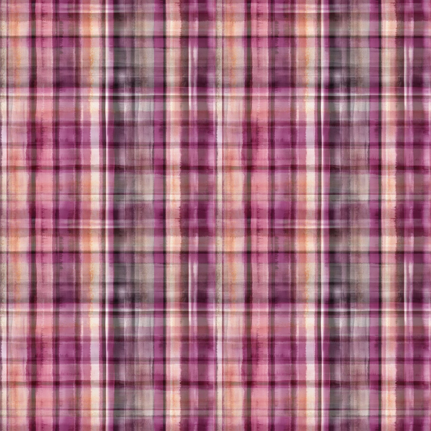 Vivian Tiles, Northcott TVIVIAN42-10, Burgundy Peach Gray Watercolor Floral Quilt Fabric, 10" Inch Fabric Squares