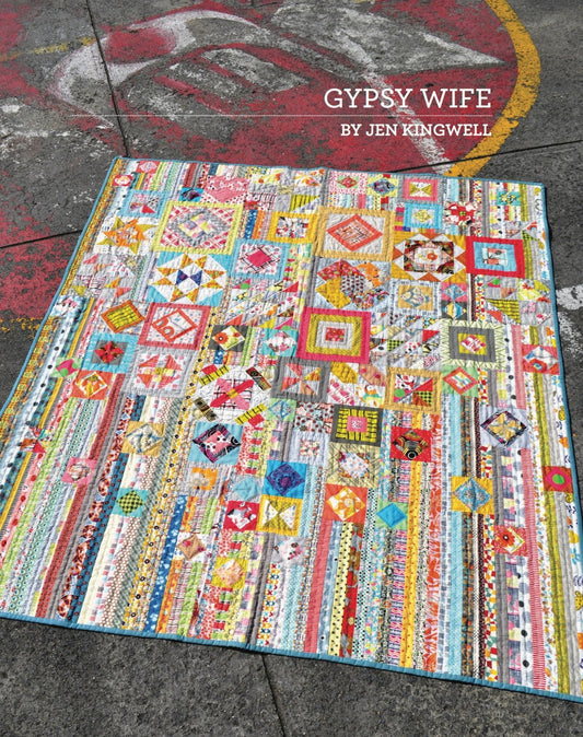 Wanderer's Wife (Gypsy Wife) Quilt Pattern, Jen Kingwell Designs JKD-5026, Sampler Quilt Pattern
