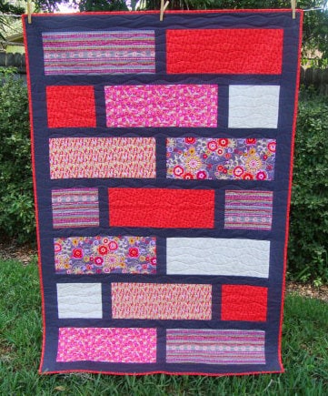 Gray and Orange Floral Throw Quilt, 46.25" x 68.75", Ebb Tide Quilt, Wheelchair Lap Quilt, Free Spirit Merry Go Round, Throw Blanket