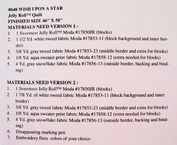 LAST CALL Wish Upon a Star Quilt Pattern, Pieces From My Heart PM648, Jelly Roll Friendly Star Lap Throw Quilt Pattern, Sandy Gervais