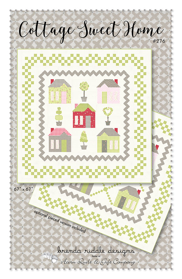 LAST CALL Cottage Sweet Home Quilt Pattern, Acorn Quilt and Gift AQG276