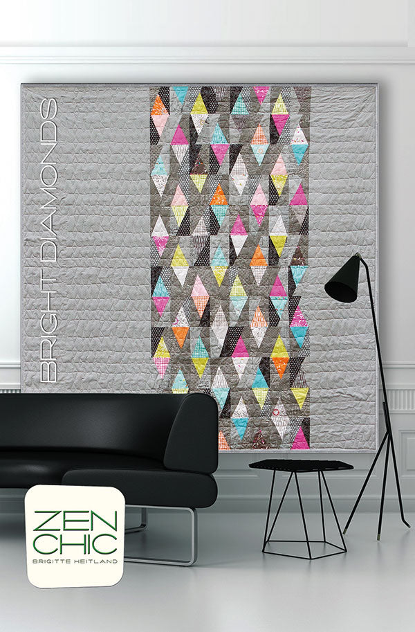 Bright Diamonds Quilt Pattern, Zen Chic BDQP