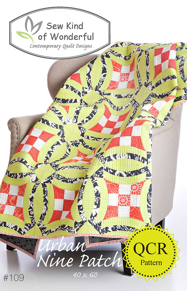 Urban Nine Patch Quilt Pattern, Sew Kind of Wonderful SKW109