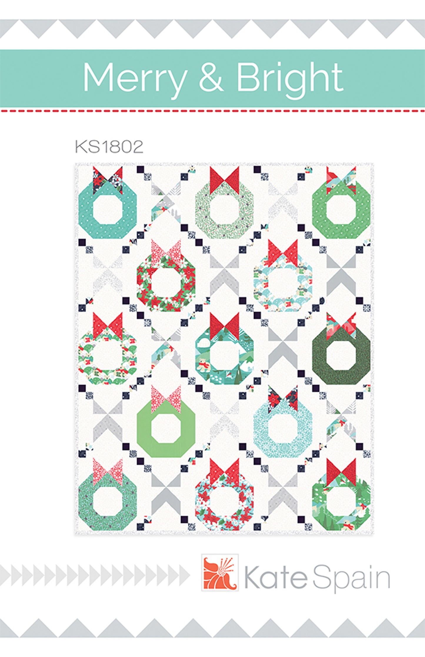 Merry and Bright Quilt Pattern, Kate Spain KS1802