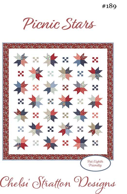 Picnic Stars Quilt Pattern, Chelsi Stratton Designs CSD189