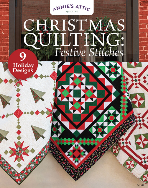 Christmas Quilting Festive Stitches Quilt Pattern Book, Annie's 141542