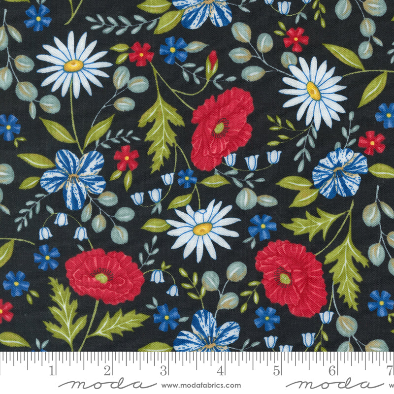Red White and Bloom 5" Charm Pack, Moda 56110PP