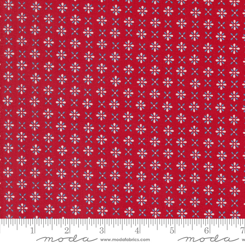 Red White and Bloom 5" Charm Pack, Moda 56110PP