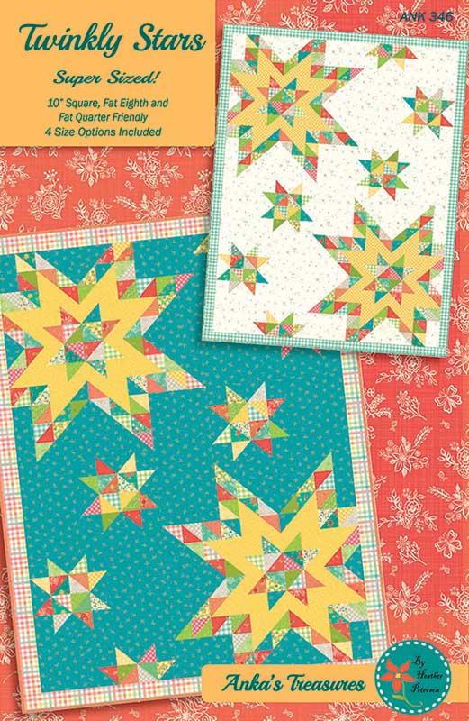 Twinkly Stars Quilt Pattern, Anka's Treasures ANK346