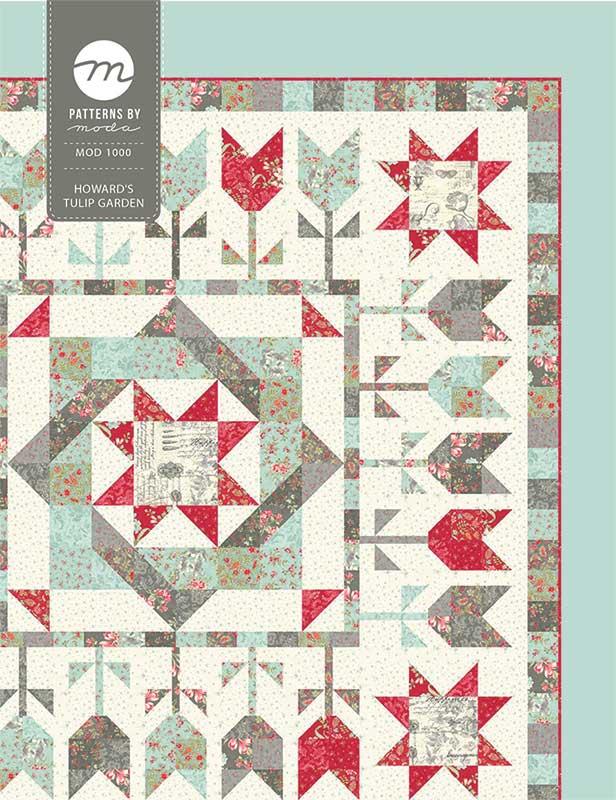 Howard's Tulip Garden Quilt Pattern, Moda MOD1000