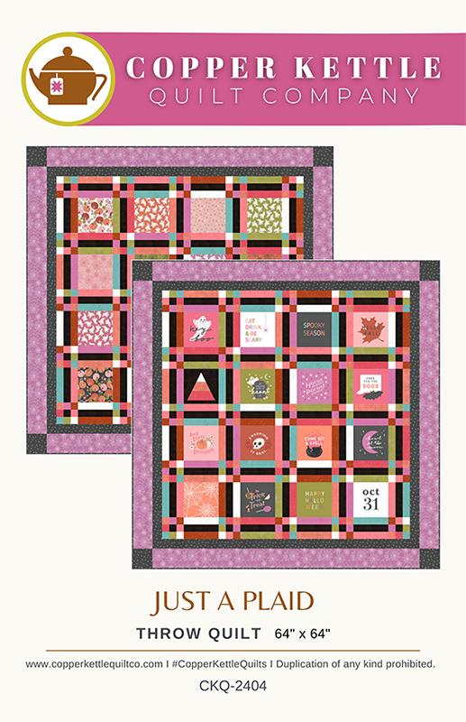 Just a Plaid Quilt Pattern, Copper Kettle Quilt Co CKQ2404