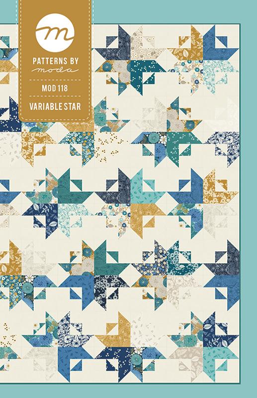 Variable Star Quilt Pattern, Moda MOD118