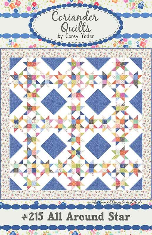 All Around Star Quilt Pattern, Coriander Quilts CQ215