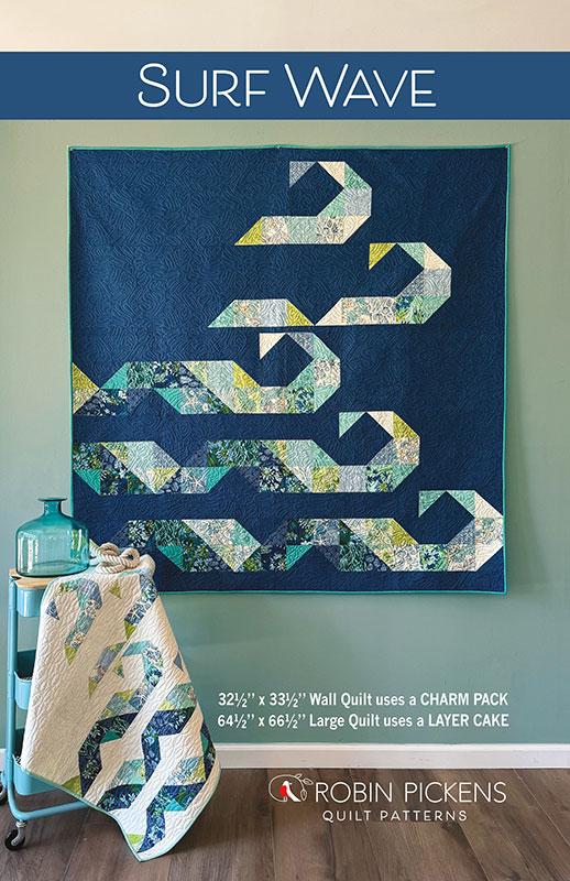 Surf Wave Quilt Pattern, Robin Pickens RPQP-SW160