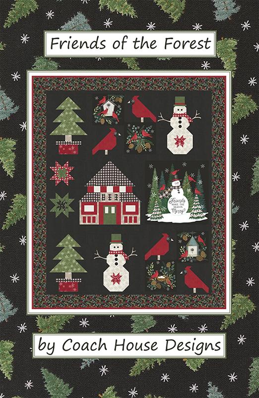 Friends of the Forest Quilt Pattern, Coach House Designs CHD2439