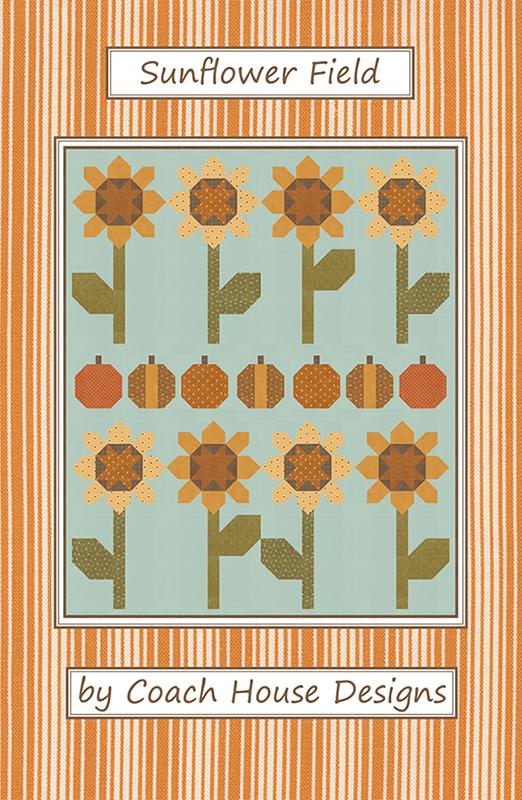 Sunflower Field Quilt Pattern, Coach House Designs CHD2444