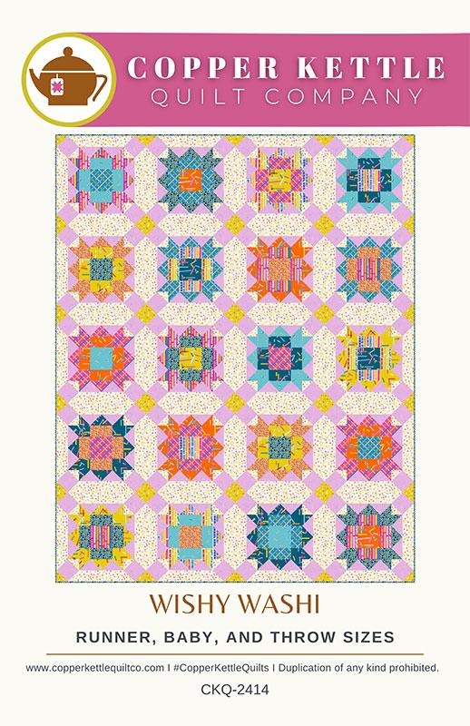 Wishy Washi Quilt Pattern, Copper Kettle Quilts CKQ2414