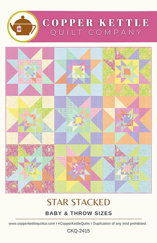 Star Stacked Quilt Pattern, Copper Kettle Quilt Co CKQ2415