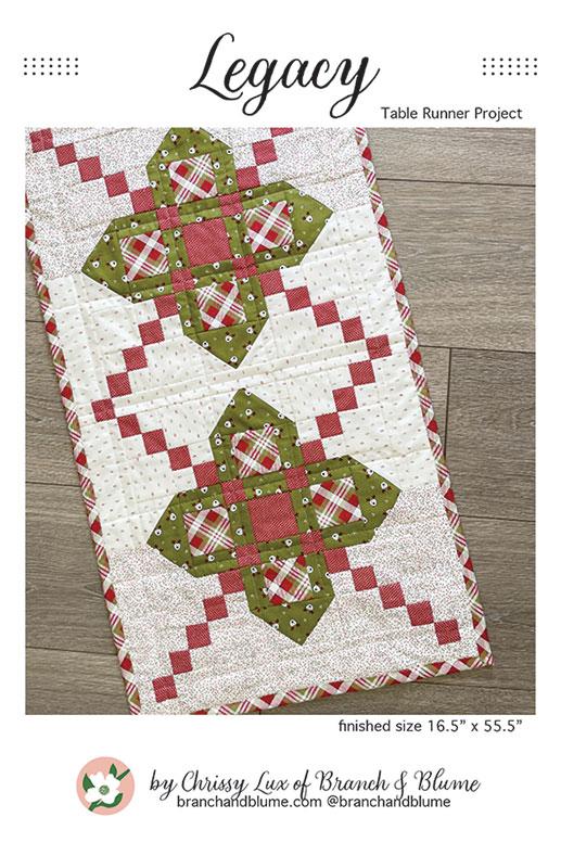 Legacy Table Runner Quilt Pattern, Branch and Blume BNB2420