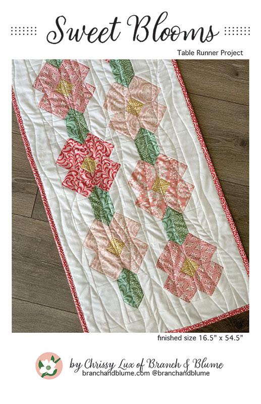 Sweet Blooms Table Runner Quilt Pattern, Branch and Blume BNB2506