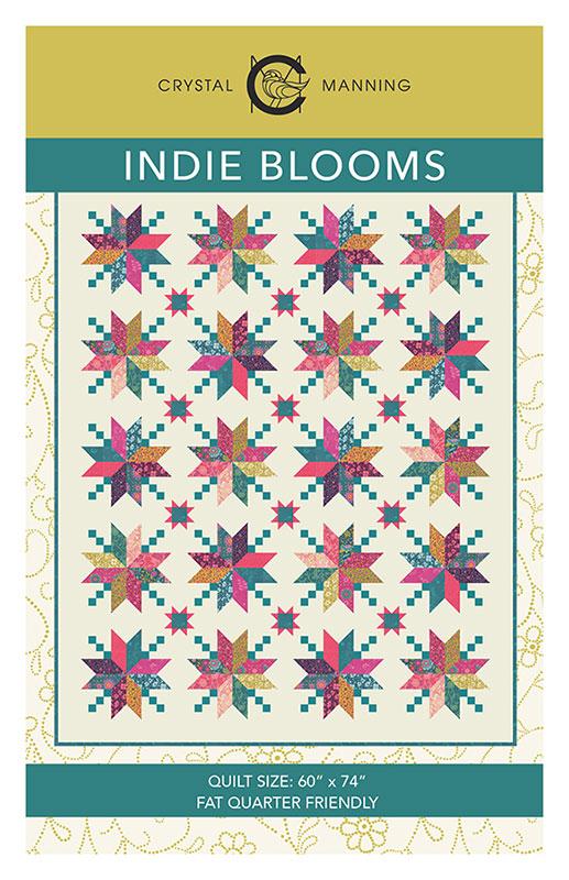 Indie Blooms Quilt Pattern, Crystal Manning CMA896