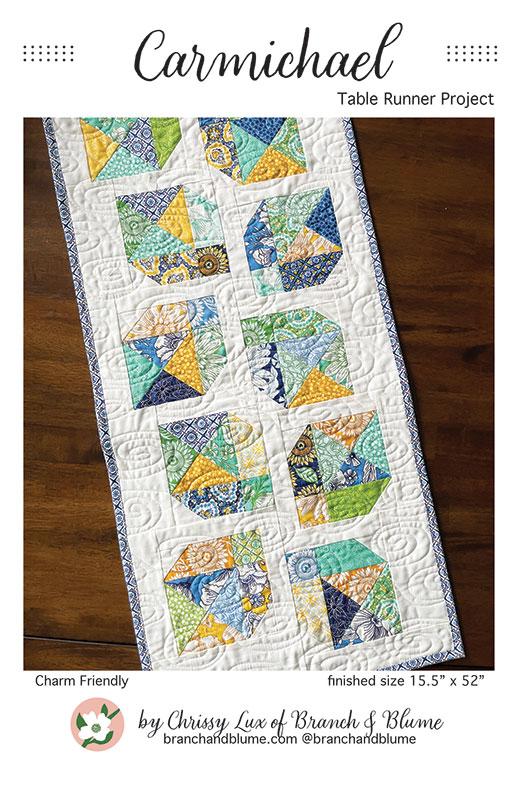 Carmichael Table Runner Quilt Pattern, Branch and Blume BNB2513