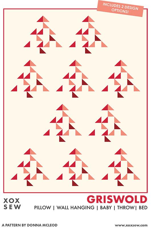 Griswold Quilt Pattern, XOX SEW XO105