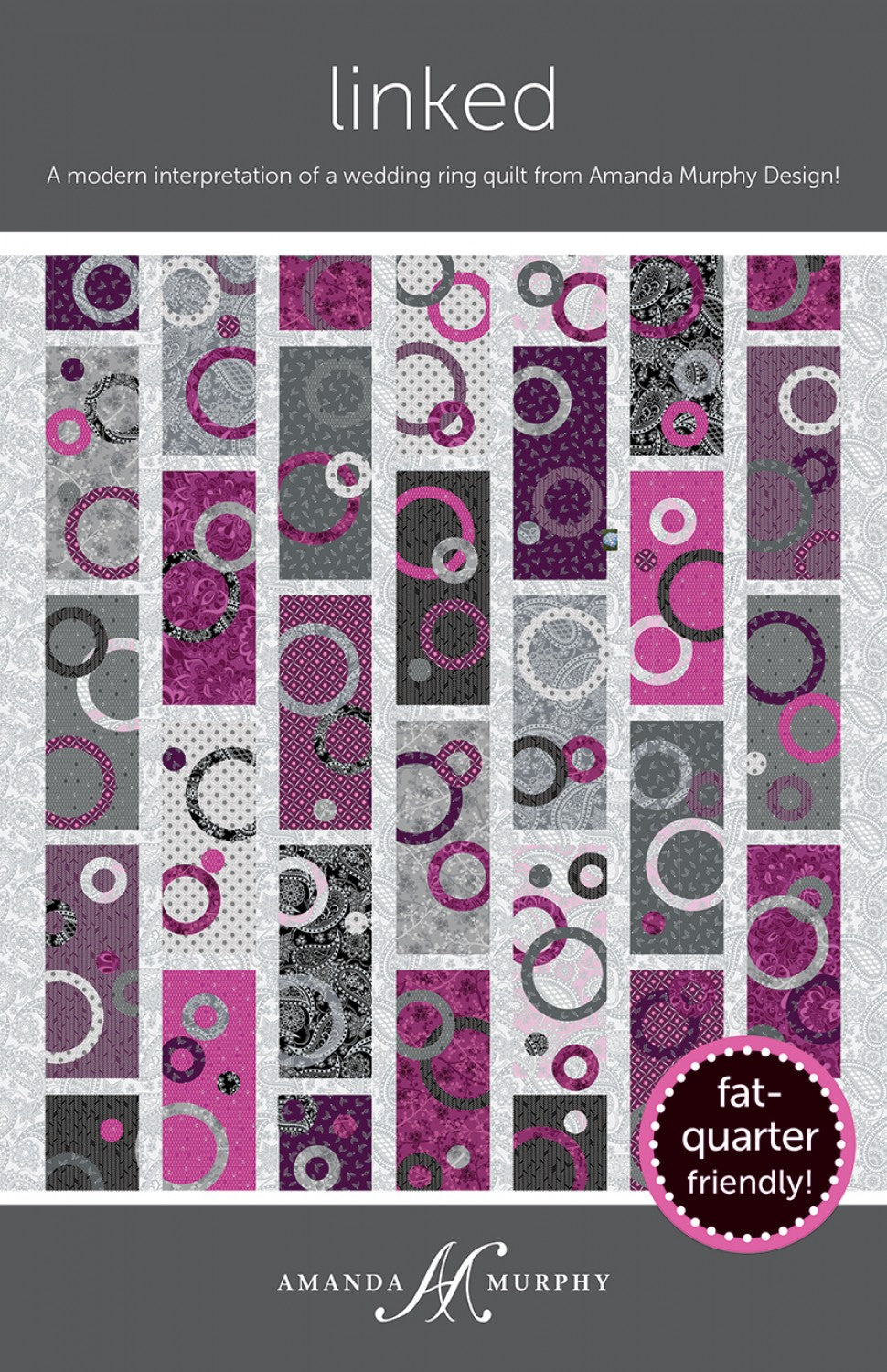 LAST CALL Linked Quilt Pattern, Amanda Murphy Design AMD086