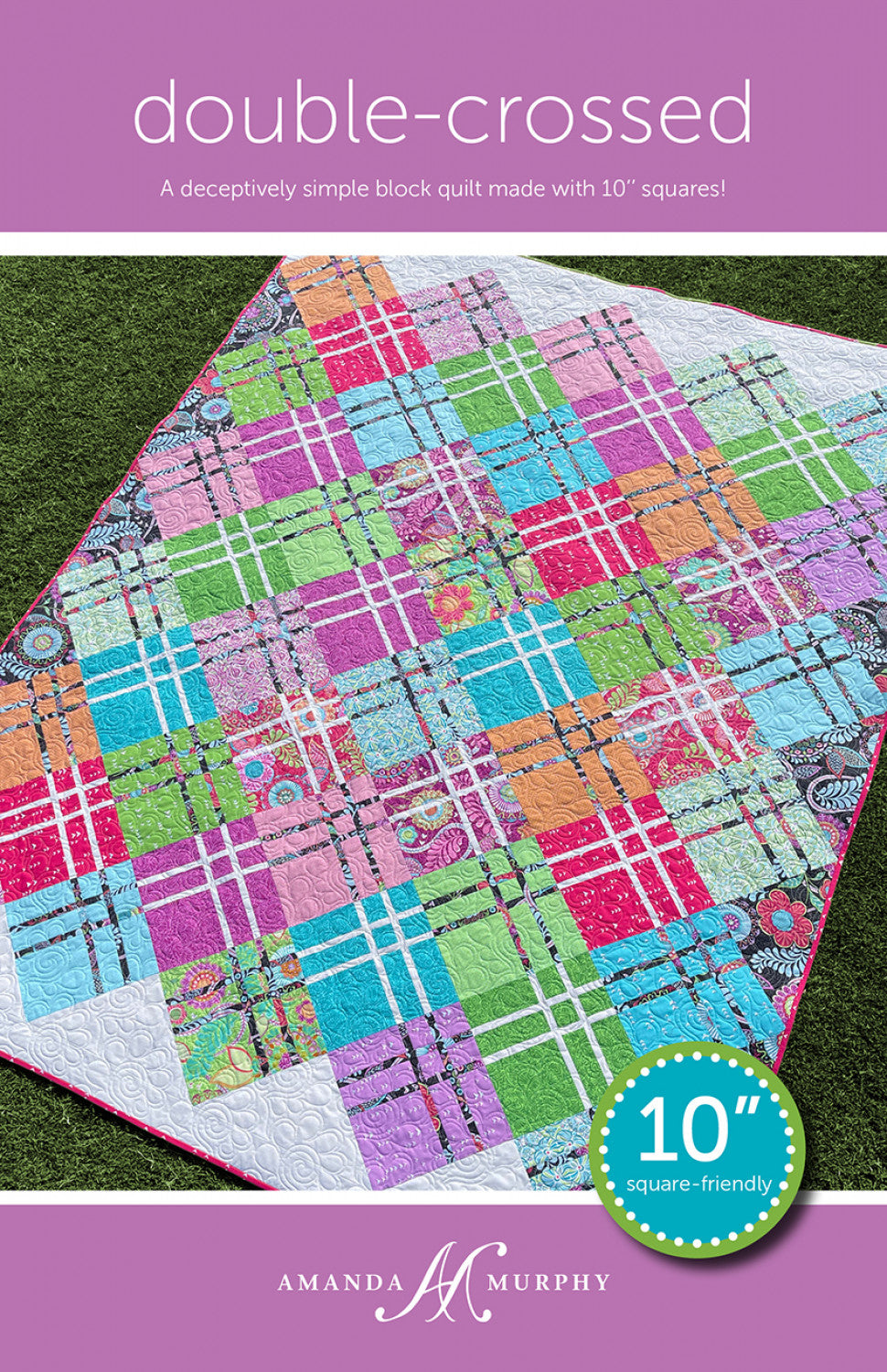 Double Crossed Quilt Pattern, Amanda Murphy Designs AMD138