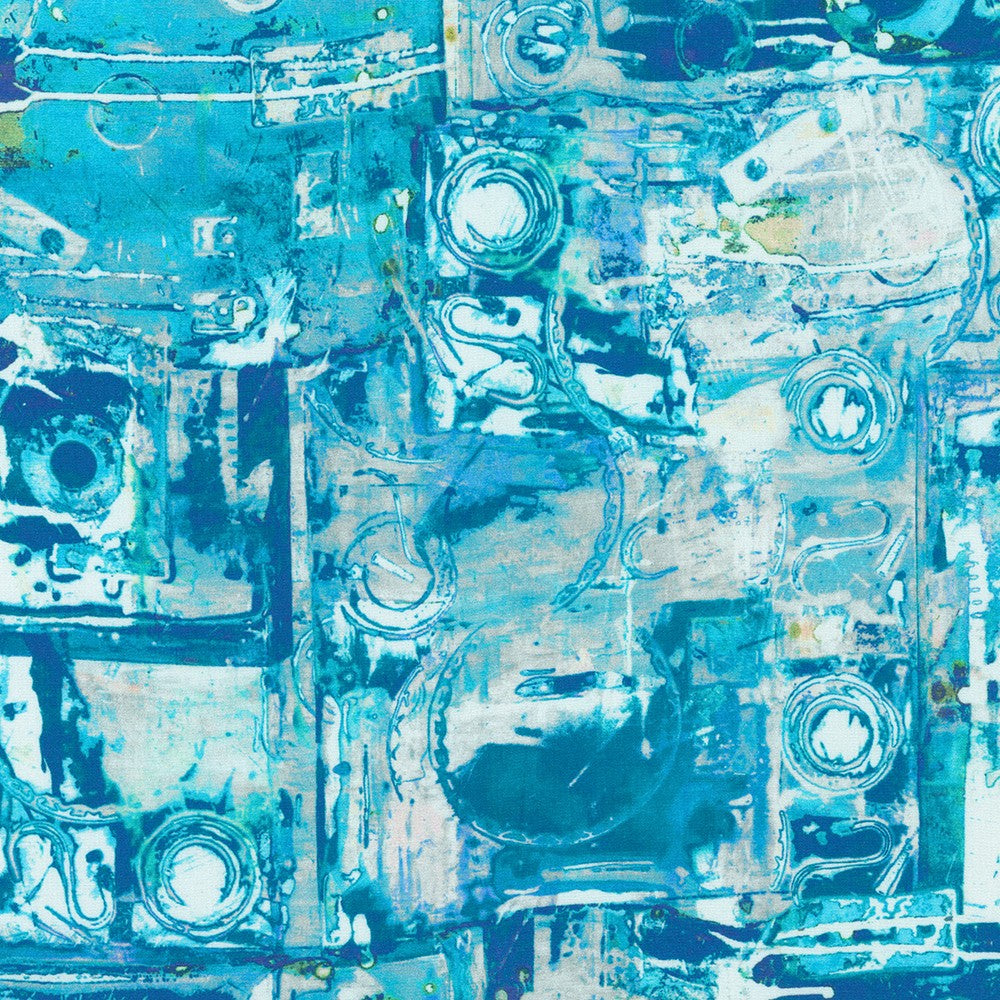 LAST CALL Wishwell Industrial Imprints Ten Square, Robert Kaufman TEN-1368-42