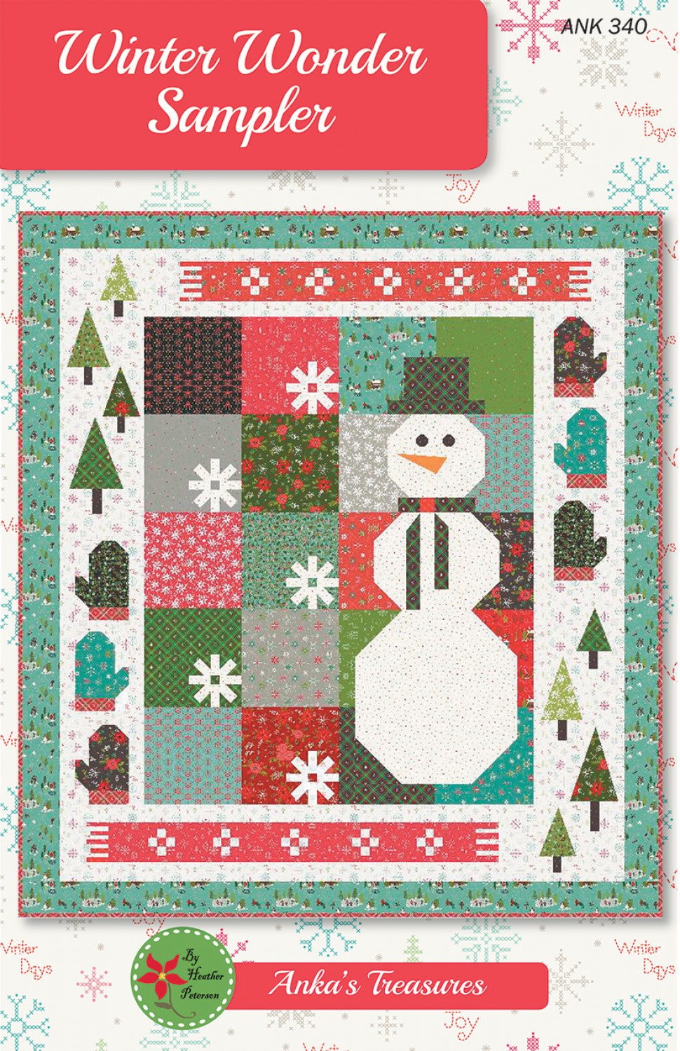 Winter Wonder Sampler Quilt Pattern, Anka's Treasures ANK340