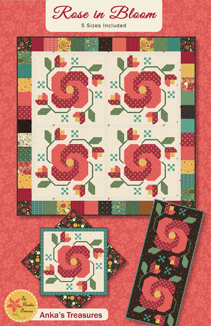 Rose in Bloom Quilt Pattern, Anka's Treasures ANK364