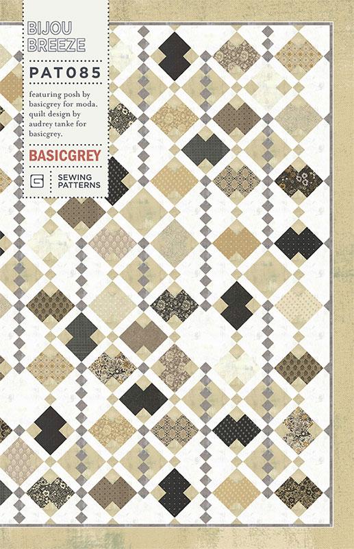 Bijou Breeze Quilt Pattern, BasicGrey PAT085