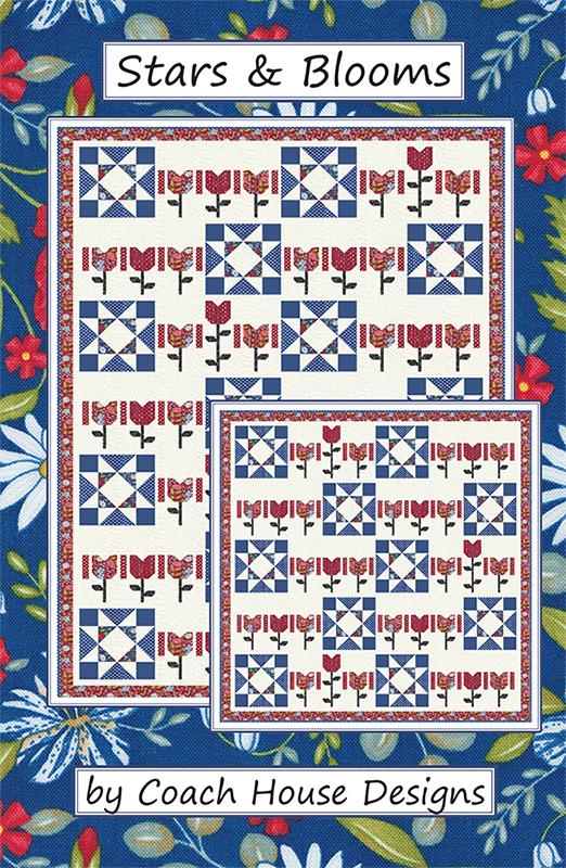 Stars and Blooms Quilt Pattern, Coach House Designs CHD2415