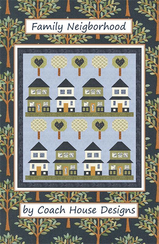 Family Neighborhood Quilt Pattern, Coach House Designs CHD2526