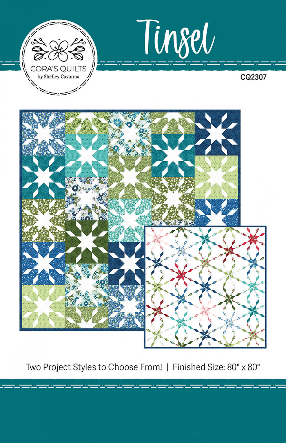 Tinsel Quilt Pattern, Cora's Quilts CQ2307