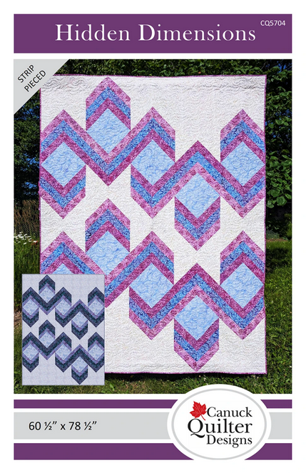 Hidden Dimensions Quilt Pattern, Canuck Quilter Designs CQ5704