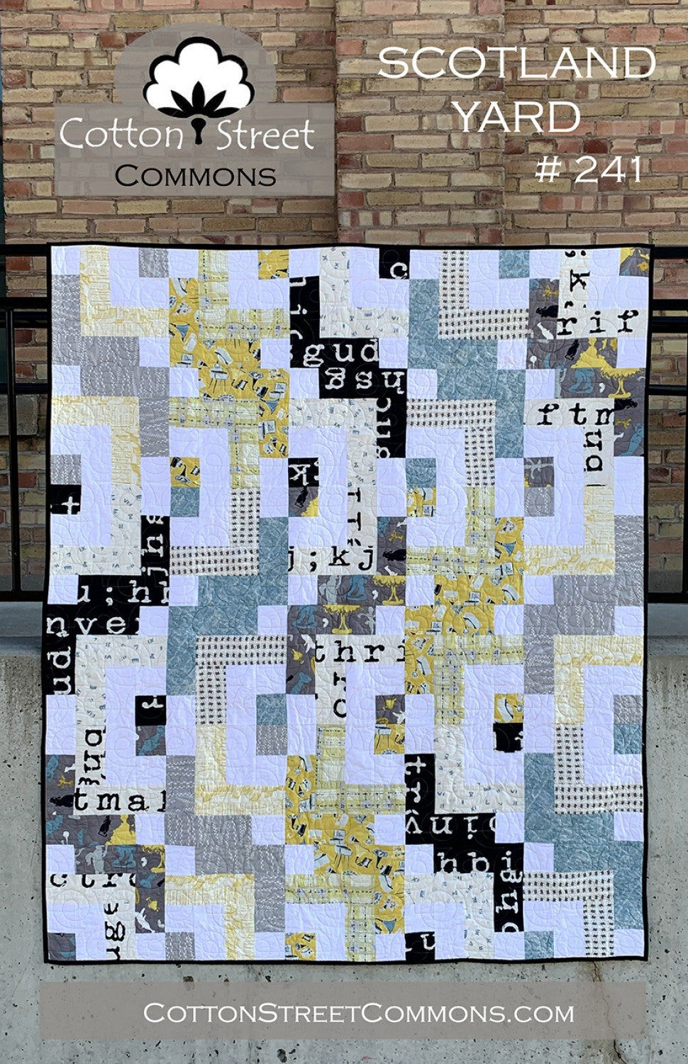 LAST CALL Scotland Yard Quilt Pattern, Cotton Street Commons CSC241