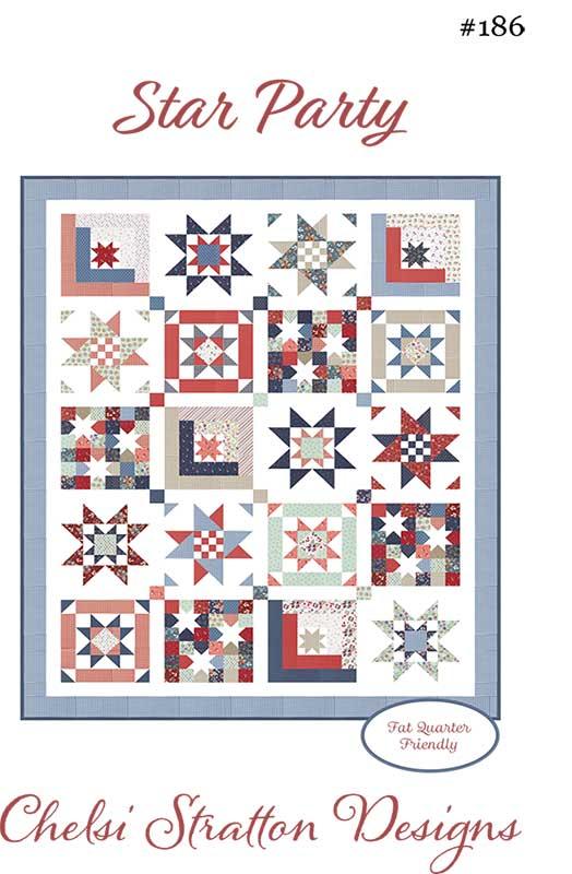 Star Party Sampler Quilt Pattern, Chelsi Stratton Designs CSD186