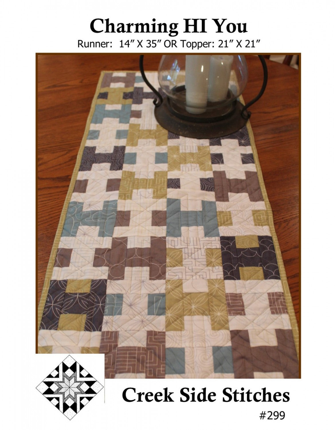 LAST CALL - Charming HI You Table Runner Pattern, CSS299