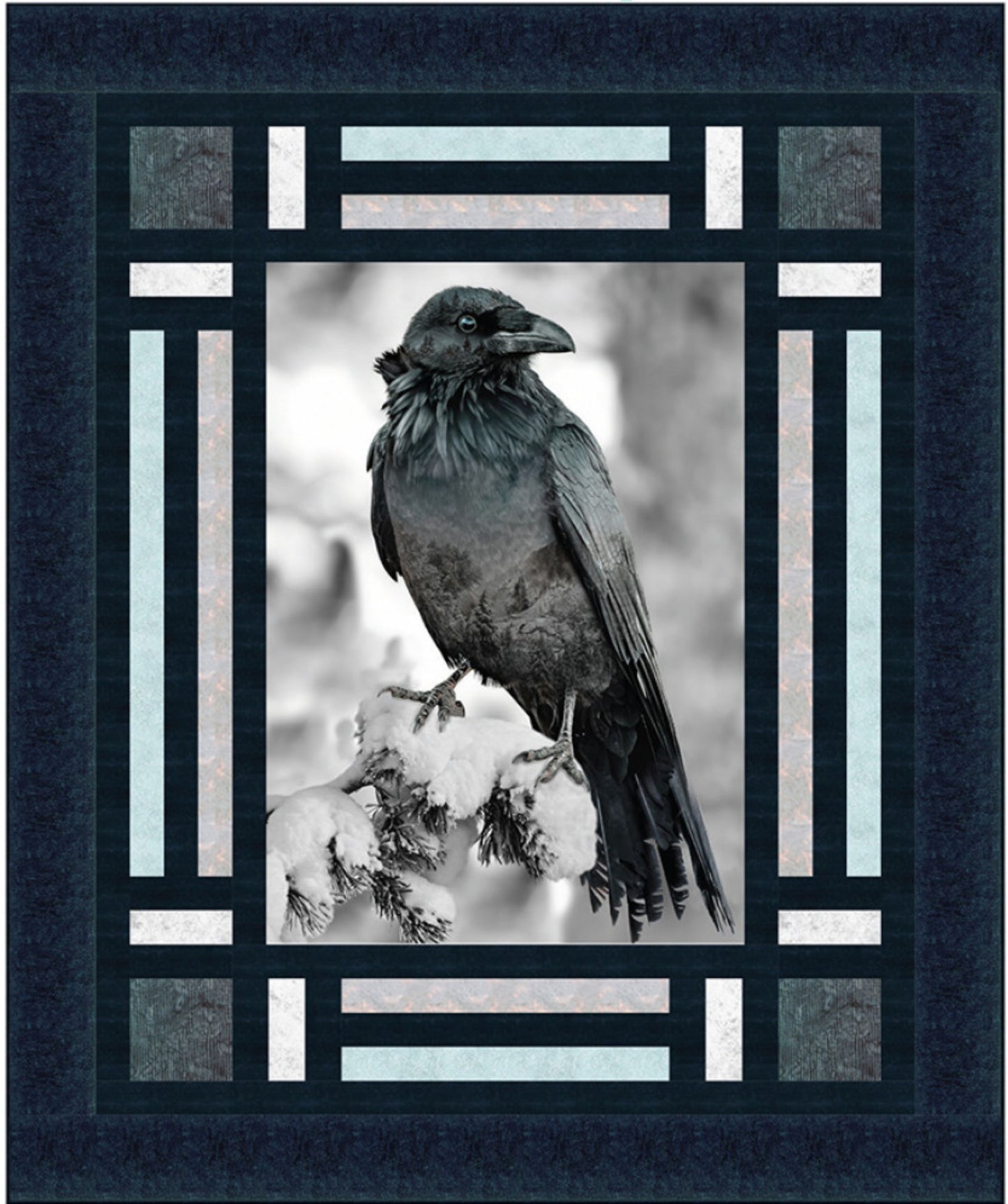 Cubbies Panel Frame Quilt PATTERN, Quilting Renditions QR1272