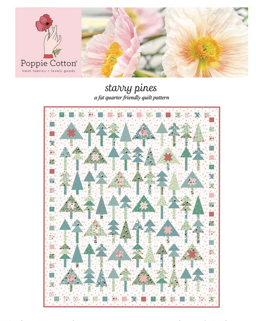 Starry Pines Quilt Pattern, Poppie Cotton FFP25159