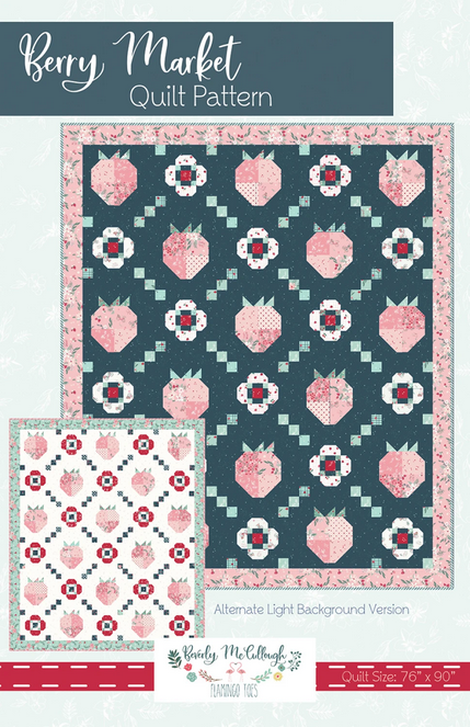 Berry Market Quilt Pattern, Flamingo Toes FT-8443