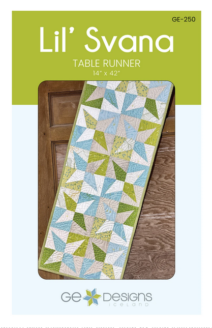 Lil' Svana Table Runner Quilt Pattern, GE Designs Ge-250