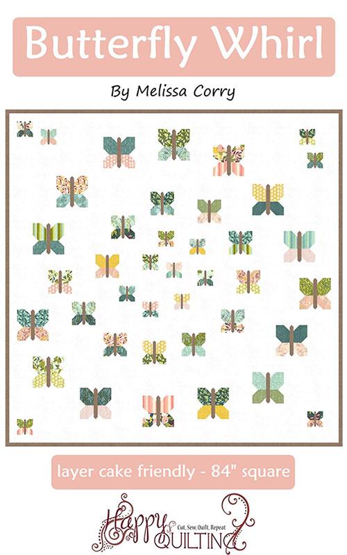 Butterfly Whirl Quilt Pattern, Happy Quilting HQ137