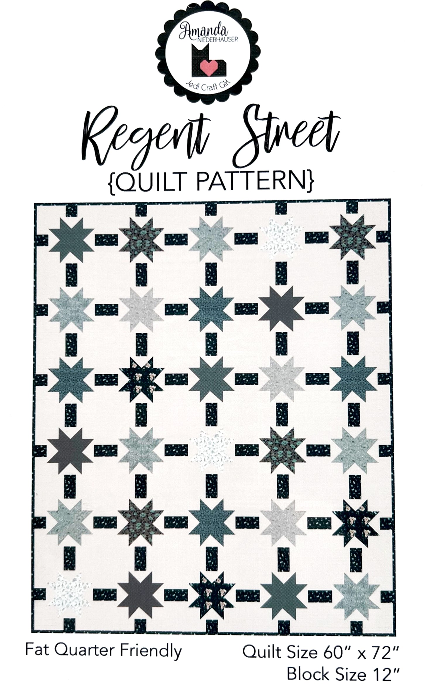 LAST CALL Regent Street Quilt Pattern, Jedi Craft Girl P156-REGENTSTREET