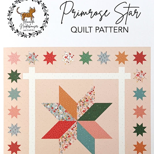 Primrose Star Quilt Pattern, Jedi Craft Girl P156-PRIMROSESTAR